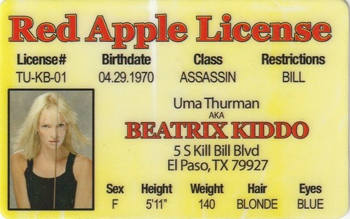 Kill bill uma - thurman, drivers