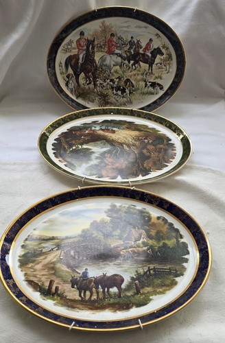 Large oval display plates - display,