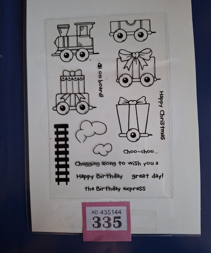 Train with present carriages - train,