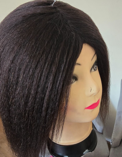 Natural yaki straight wig - natural,