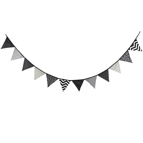 Cotton fabric bunting garland - cotton,