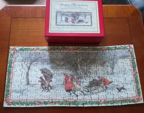 Retro christmas wooden - retro, jigsaw
