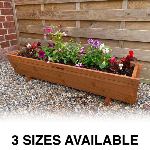 Woodside wooden garden planter - woodside,