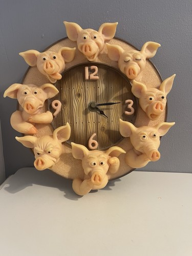 Vintage piggin wall clock - piggin,