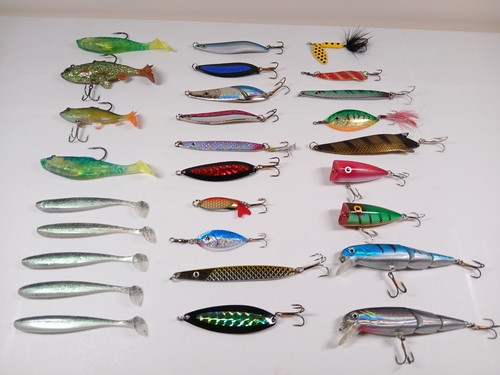 Job lot fishing lures - , metal