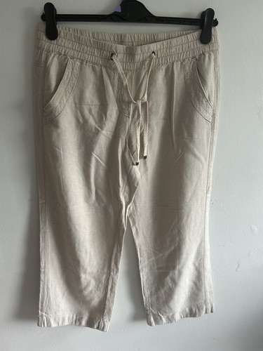 George cream linen - , trousers
