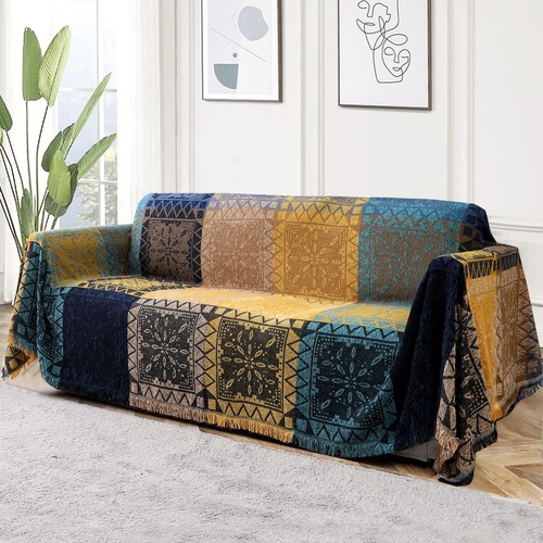 Turquoize boho couch cover - turquoize,