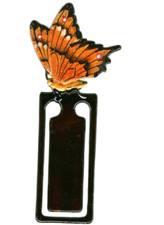 Brown Butterfly Plastic Bookmark Paper Clip Insects Moths Garden Lover x Her Him