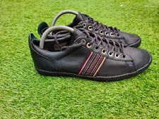Paul Smith Osmo mens leather trainers, size 7 UK / 41 EU Black