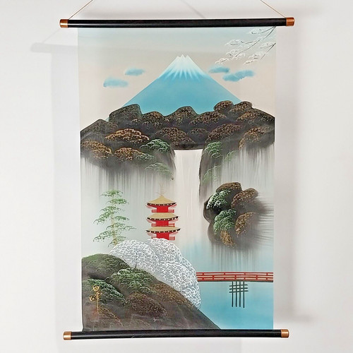 Vintage japanese hand - japanese, painted