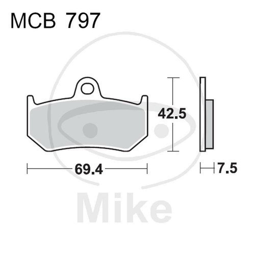 Brake pads sinter trw - brake, si