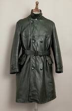 Vintage German Officer’s Horsehide Leather Trench Coat