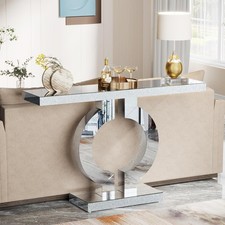 43-Inch Mirrored Console Table
