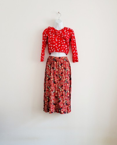 Vintage 90s romantic red - 90s,