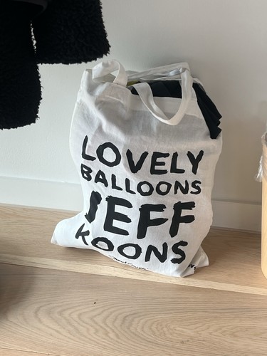 Jeff koons logo - white, tote