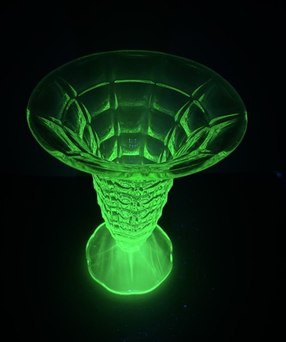 Large art deco pressed uranium - art,