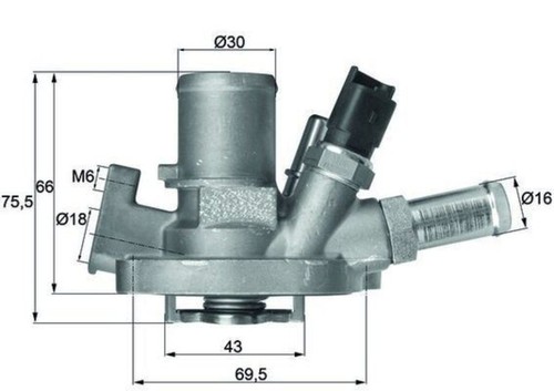 Engine thermostat mahle - engine,