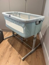 Chicco Next2Me 3-in-1 Bedside Cot, Ash Grey + Mattress - good condition