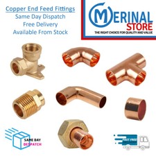Copper pipe fittings end feed - end,
