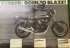 HONDA CB900F KERKER EXHAUST ADVERT POSTER A4 X 2 P