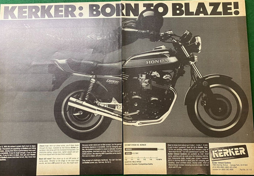 Honda cb900f kerker exhaust - honda,