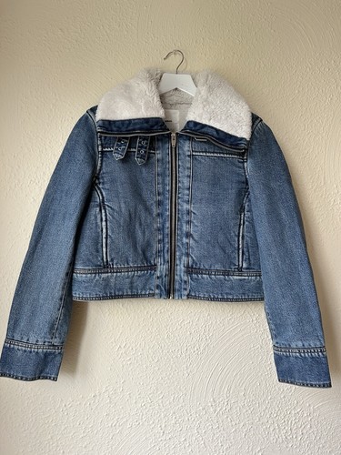 New mango faux shearling - ex,