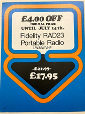 A VINTAGE SHOWCARD  6"x8"