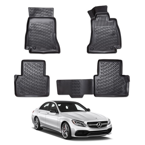 Rubber floor mats deep tray - rubber,