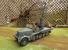 1/35 Built German SdKfz 7 8 Ton Halftrack with 6 Ton Bilstein Crane