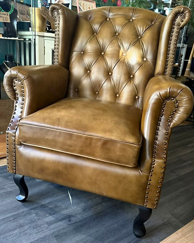 Brown chesterfield wingback - brown,