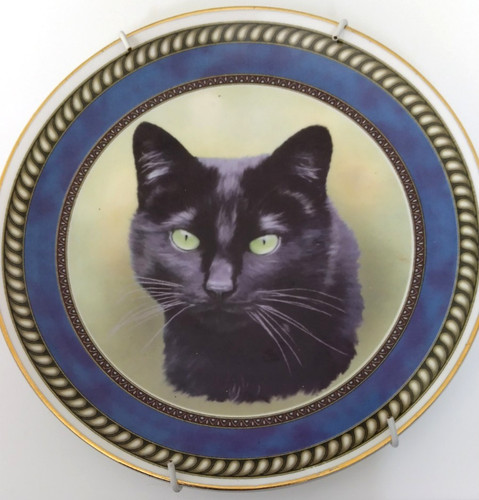 Vintage black cat - , fine