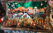 WALL HANGING PEACOCK RUG ~ 46