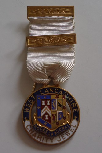 Masonic medal west lancashire - masonic,