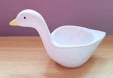Avon White Goose Duck Novelty Egg Cup Excellent Condition 11.5cm 