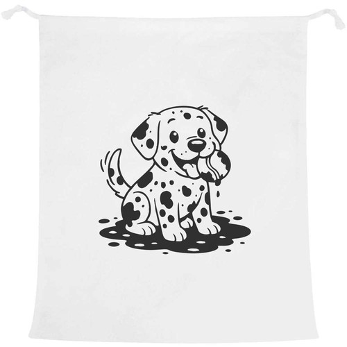 Muddy labrador puppy - 'muddy, laundry