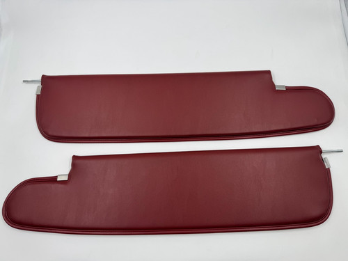Burgundy red claret sunvisor - red,