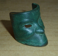 Miniature Bronze Venetian Mask