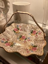 crownford burslem flower plate