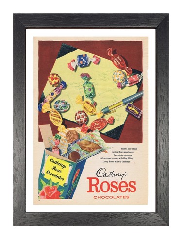Cadburys roses poster - roses,