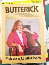 POST OFFICE A4 ADVERTISING POSTER TRANSCASH BUTTERICK SEWING PATTERNS