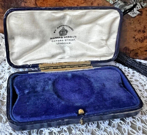 Antique blue tooled - antique, leather