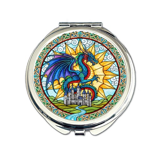 Dragon compact mirror - dragon,