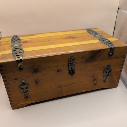 Vintage cedar treasure - cedar, chest