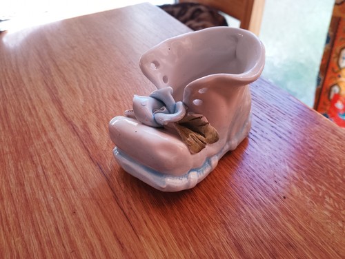 Glazed pottery boot - pottery, with