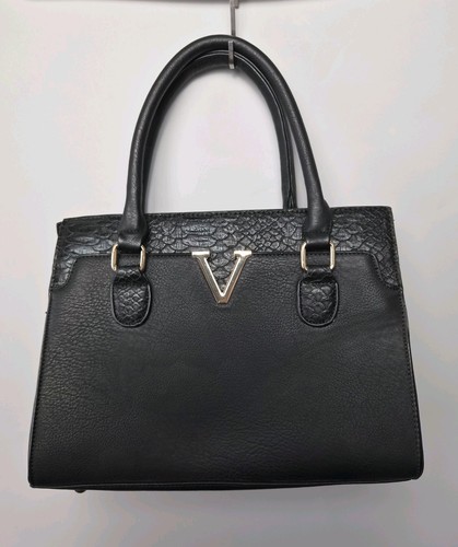 Moda black faux leather grab - faux,