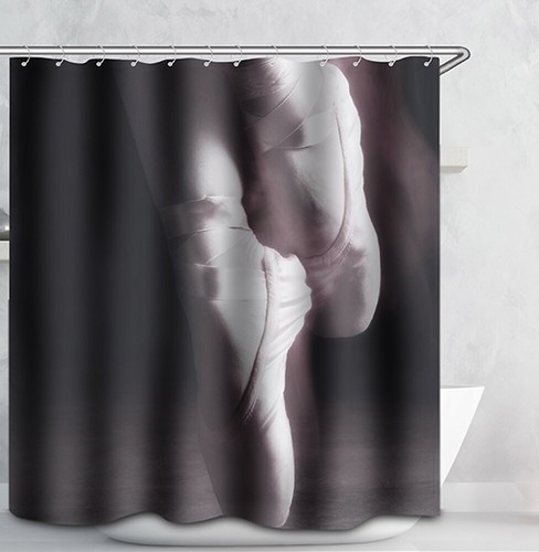 Ballet slippers fabric shower - ballet,