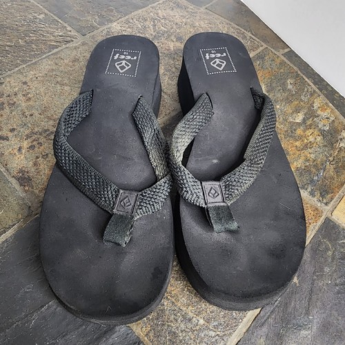 Reef womens black slip - reef, slip-on