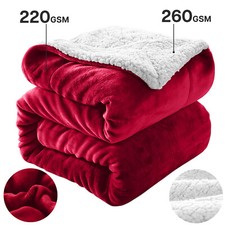 Sherpa Fleece Blanket Soft