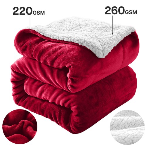 Sherpa fleece blanket soft - sherpa,