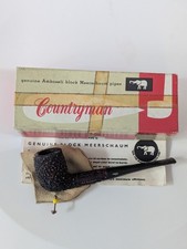Genuine RARE Countryman Pipe with Elephant marking of Tanganyika Meerschaum Corp